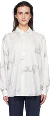 Soulland White Damon Shirt In White Multi
