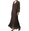 Soulmates 2 Piece Jacket Dress In Mocha In Black