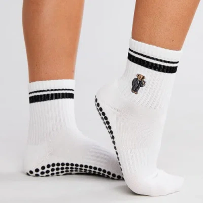 Souls. Cocktail Teddy Grip Socks In White