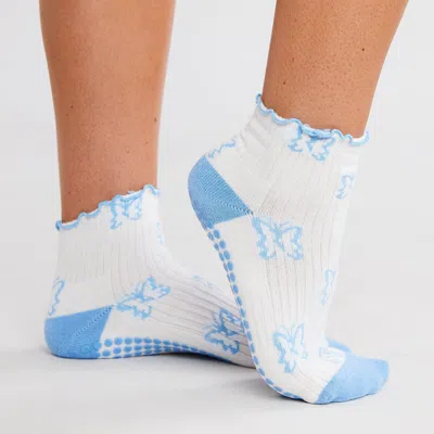 Souls. Flutter By Grip Socks In White