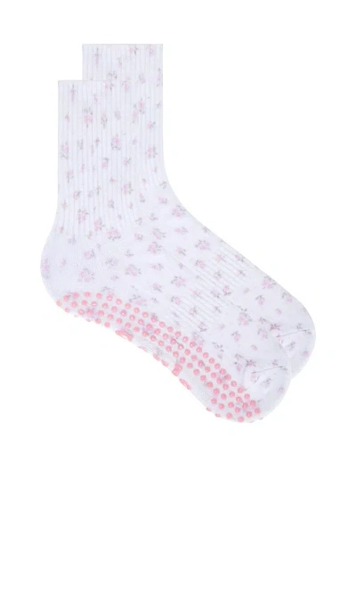 Souls. Pink Blossom Grip Socks