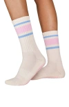 Souls. Pink Retro Grip Socks In Pink