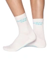 Souls. Self-care Club Mid Length Grip Socks In White