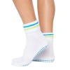 Souls. Terry Stripe Ankle Grip Socks In White