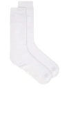 Souls. White Cloud Grip Sock In White