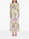 Sound Of Silence Floral Maxi Dress In White
