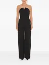 Sound Of Silence Mesh-upper Embellished Jumpsuit In Black