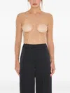 Sound Of Silence Pearl-embellished Mesh Blouse In Neutral