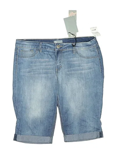 Soundgirl Denim Shorts In Blue