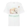 Sour Figs Women's Bear And Unknown Planet Print Unisex T-shirt In White