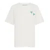 Sour Figs Women's Hummingbird Duo Print Unisex T-shirt In White In White