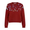 Sour Figs Women's Iridescent Sequin-embellished Jumper In Burgundy Red In Red