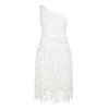 Sour Figs Women's One Shoulder Lace Dress In White In White