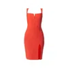 Sour Figs Women's Square-neck Button-down Cocktail Dress In Persian Red In Red