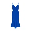 Sour Figs Women's Stretch Jersey Cut-out Bandage Midi Dress In Cobalt Blue In Blue