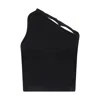 Sour Figs Women's Two-way Single Shoulder Twisted Strap Top In Black In Black