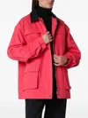 Source Unknown Utility Mini Jacket In Cotton Twill In Red