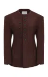 Source Unknown Banton Double-breasted Jacket In Brown