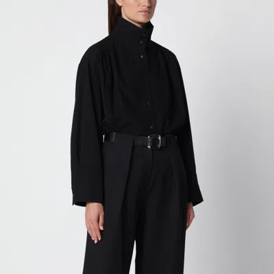 Source Unknown Black High-neck Shirt
