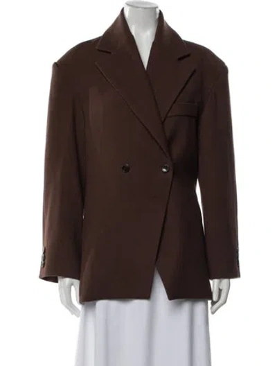 Pre-owned Source Unknown Blazer In Brown