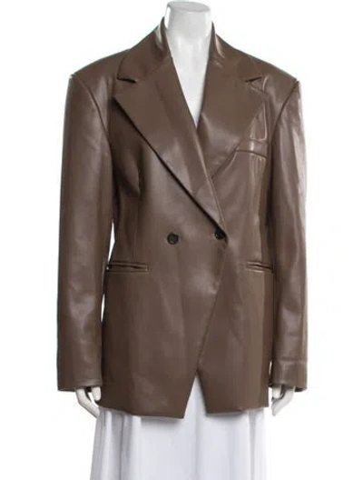 Pre-owned Source Unknown Blazer In Brown