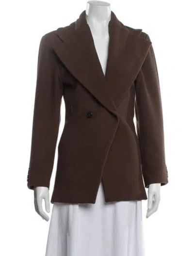 Pre-owned Source Unknown Blazer In Brown