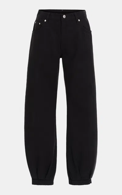 Source Unknown Bleeker Denim Ballloon Pants In Black