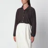 Source Unknown Brown Fabbie Wool Cardigan In Brown
