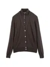 Source Unknown Button-up Layered-effect Sweater In Gray