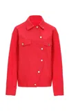 Source Unknown Camden Cotton Trucker Jacket In Red