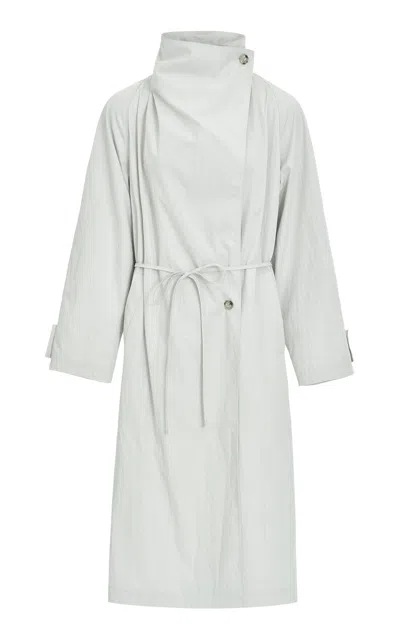 Source Unknown Cicero Funnel Neck Coat In Gray
