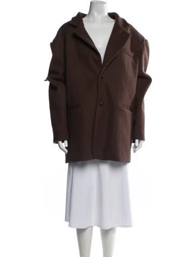 Pre-owned Source Unknown Coat In Brown