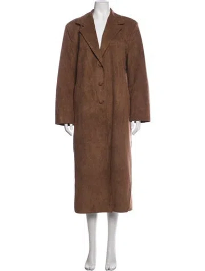 Pre-owned Source Unknown Coat In Brown