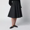 Source Unknown Dark Grey Flared Full Skirt In Grey