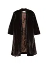 Source Unknown Dhanila Faux-fur Coat In Multi