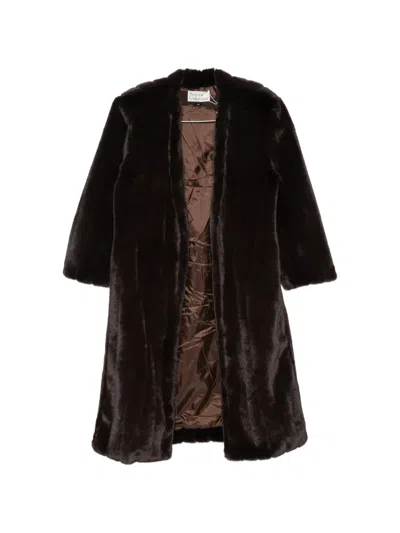 Source Unknown Dhanila Faux-fur Coat In Multi