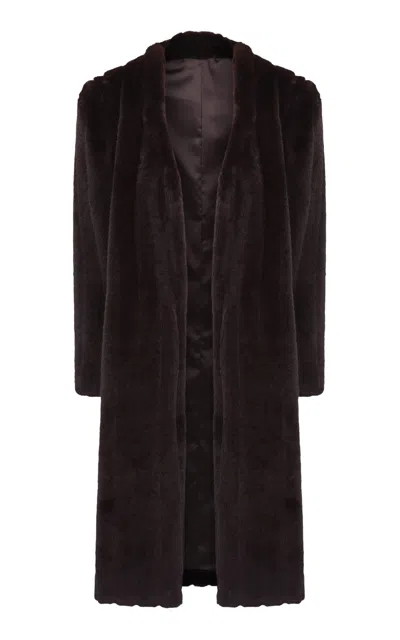 Source Unknown Dhanila Faux-fur Coat In Brown