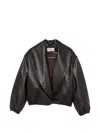 Source Unknown Eleni Bomber Jacket In Brown