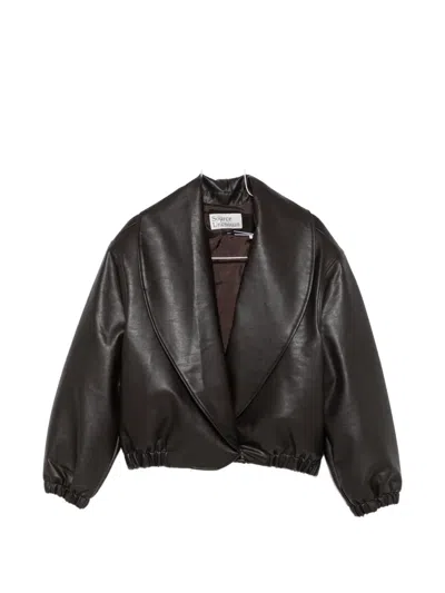 Source Unknown Eleni Bomber Jacket In Brown