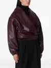 Source Unknown Eleni Shawl-collar Bomber Jacket In Brown