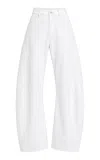 Source Unknown Elsy Barrel-leg Jeans In White