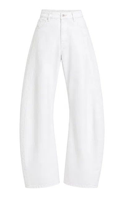 Source Unknown Elsy Barrel-leg Jeans In White