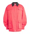 Source Unknown Fleece-lined Baia Barn Jacket In Red