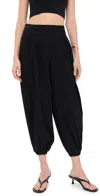 Source Unknown Giacca Ruched Balloon Leg Trousers Black In Black