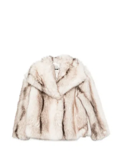 Source Unknown Harper Faux-fur Jacket In Multi
