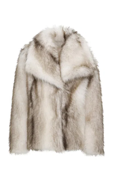 Source Unknown Harper Faux-fur Jacket In White