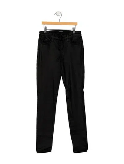 Pre-owned Source Unknown High-rise Skinny Leg Jeans In Black