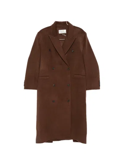 Source Unknown Hutton Double-breasted Coat In Multi