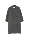 Source Unknown Hutton Double-breasted Coat In Multi