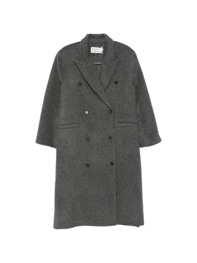 Source Unknown Hutton Double-breasted Coat In Multi